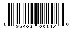 UPC barcode number 195403001478