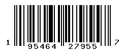 UPC barcode number 195464279557