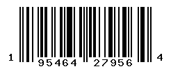 UPC barcode number 195464279564