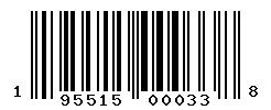 UPC barcode number 195515000338