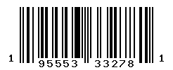 UPC barcode number 195553332781