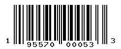 UPC barcode 195570000533
