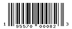 UPC barcode number 195570000823
