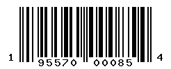 UPC barcode number 195570000854