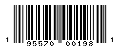 UPC barcode number 195570001981
