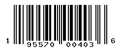 UPC barcode number 195570004036
