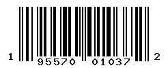 UPC barcode number 195570010372