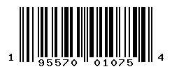 UPC barcode number 195570010754