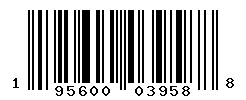 UPC barcode number 195600039588