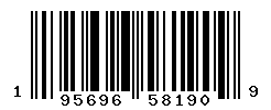 UPC barcode number 195696581909