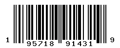 UPC 195718914319 barcode image