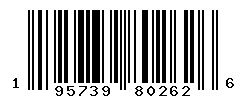 UPC barcode number 195739802626