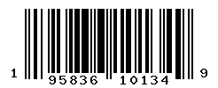 UPC barcode number 195836101349