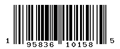 UPC 195836101585 barcode image