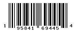 UPC barcode number 195841694454