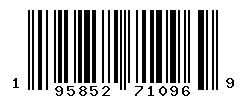 UPC barcode number 195852710969