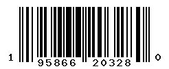 UPC barcode number 195866203280