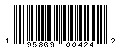 UPC barcode 195869004242