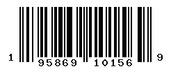 UPC barcode number 195869101569
