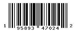 UPC barcode number 195893470242