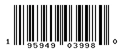 UPC barcode 195949039980