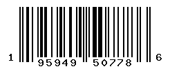 UPC barcode number 195949507786