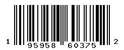 UPC barcode number 195958603752