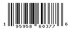 UPC barcode number 195958603776