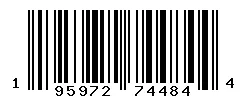 UPC barcode 195972744844