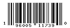 UPC barcode 196005117390
