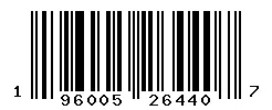 UPC barcode 196005264407