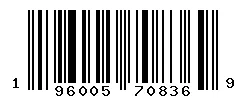 UPC barcode 196005708369