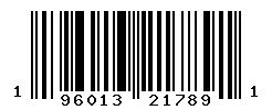 UPC barcode number 196013217891