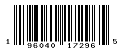 UPC barcode number 196040172965