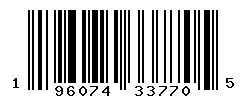 UPC barcode number 196074337705