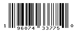UPC barcode number 196074337750