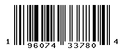 UPC barcode number 196074337804