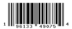 UPC barcode number 196133490754