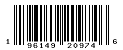 UPC barcode number 196149209746 lookup