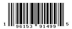 UPC 196153914995 barcode image
