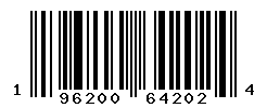 UPC barcode number 196200642024
