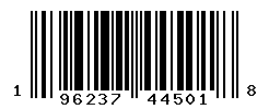 UPC barcode number 196237445018