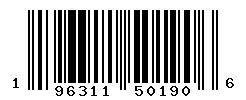 UPC barcode number 196311501906