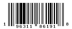 UPC barcode number 196311861918