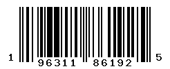 UPC barcode number 196311861925