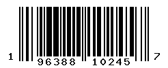 UPC barcode number 196388102457