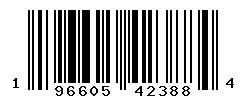 UPC barcode number 196605423884