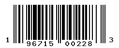 UPC barcode number 196715002283