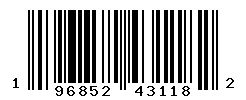 UPC barcode number 196852431182