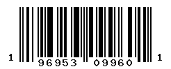 UPC barcode number 196953099601
